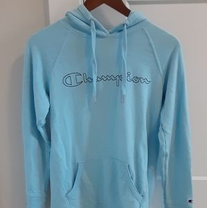 Champion Baby Blue Hoodie
